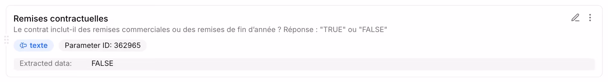 Remises contractuelles True or False
