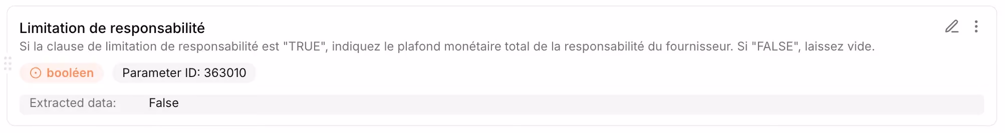 Limitation de responsabilité