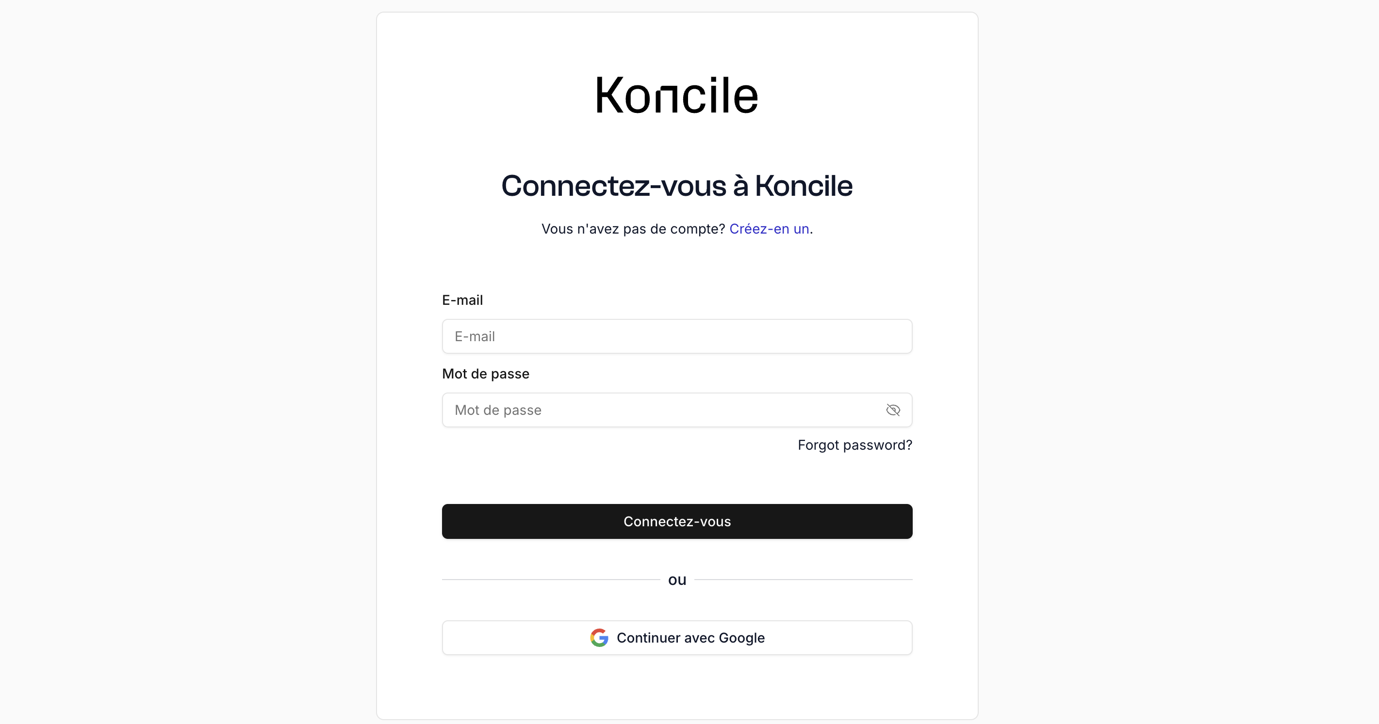 Compte Koncile