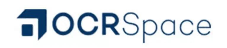 Le logo de OCRspace qui est une solution OCR basée sur une librairie Open source mais utilisée via une API propriétaire.