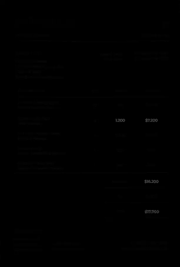 OpenCV output rendering for Test 1 on document 1. No modification is detected and the invoice appears visually consistent.