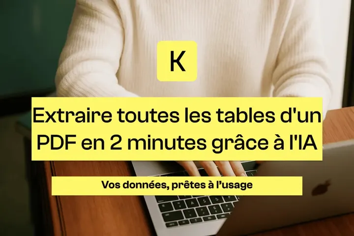Une page de PDF extraite en une table de data