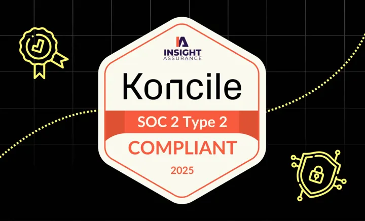 Logo de la certification SOC 2 pour Koncile