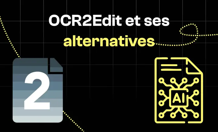 OCR2Edit et ses alternatives. Logo des différents OCR